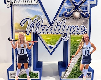 Personalized Graduation Letter With Photos | Senior Night Decor | Class of 2027 Graduation Gift | Field Hockey Graduation Keepsake