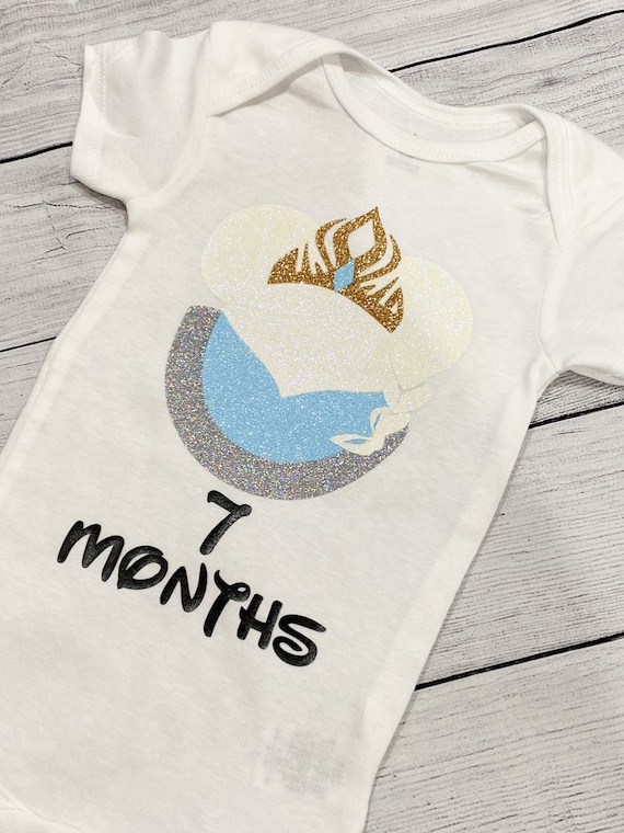 Disney Princess Monthly Onesies Monthly Milestone Onesie Disney Baby Photography Onesie Minnie Disney Princess Baby Shower Gift Etsy Canada