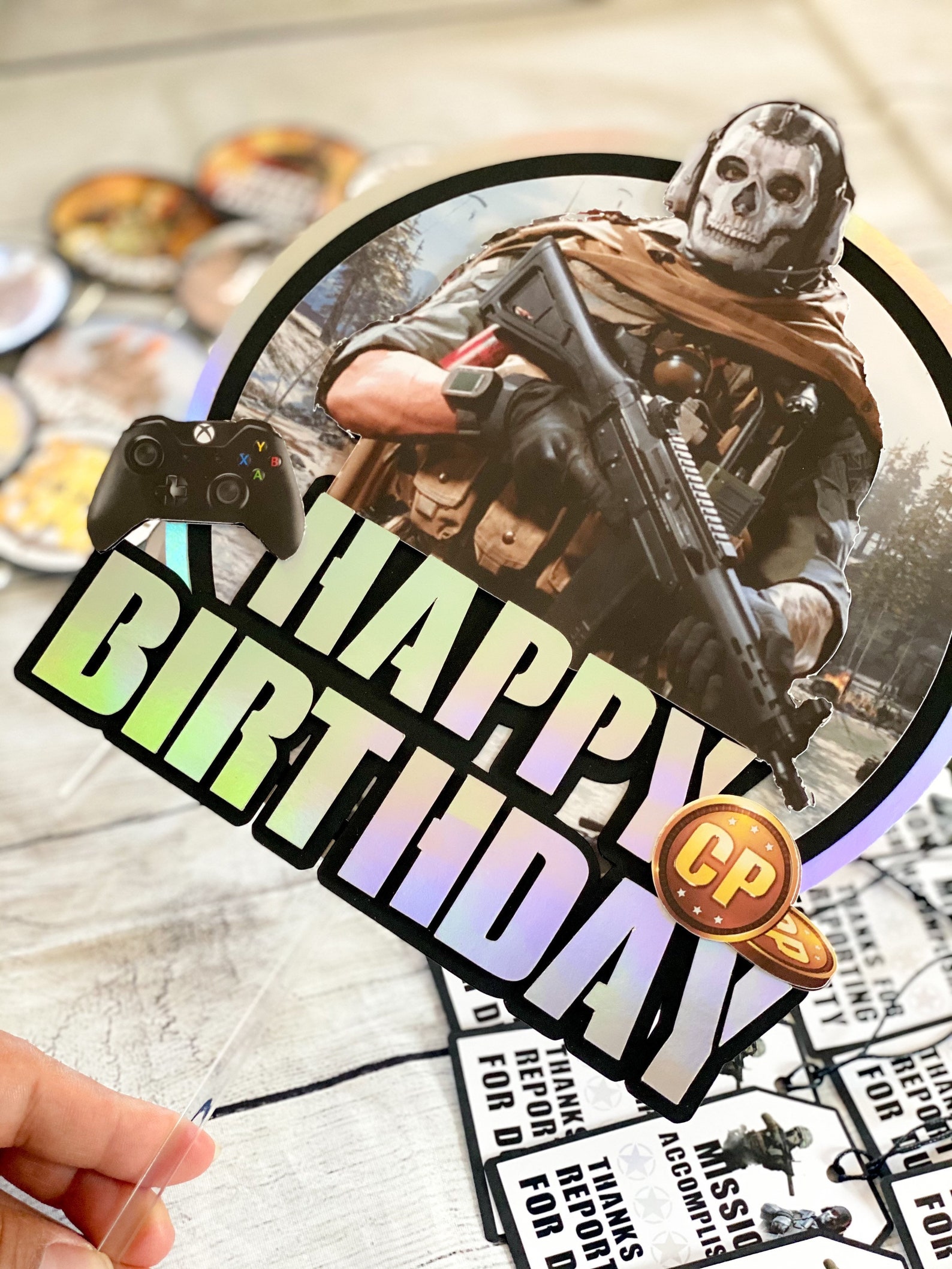 Call of Duty Cake Topper / Personalizado Cake Topper / Call of Etsy