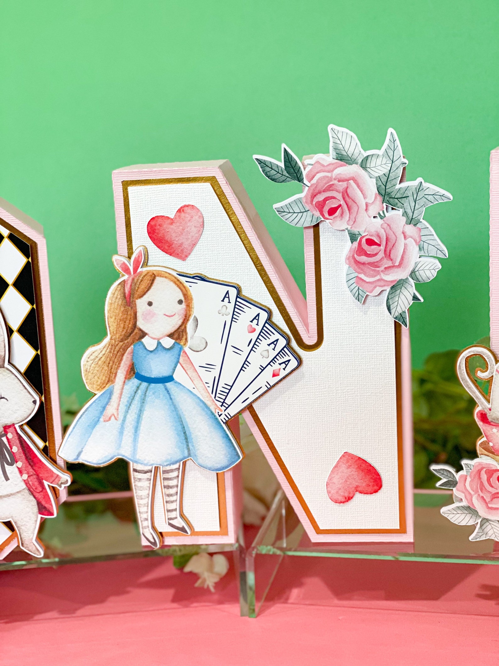 Alice in Wonderland Theme 3D Letters | Alice Tea Party Theme | Alice in ...