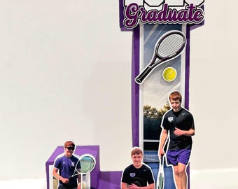 Personalized Graduation Letter With Photos | Senior Night Decor | Class of 2027 Graduation Gift | Tenis Graduation Keepsake