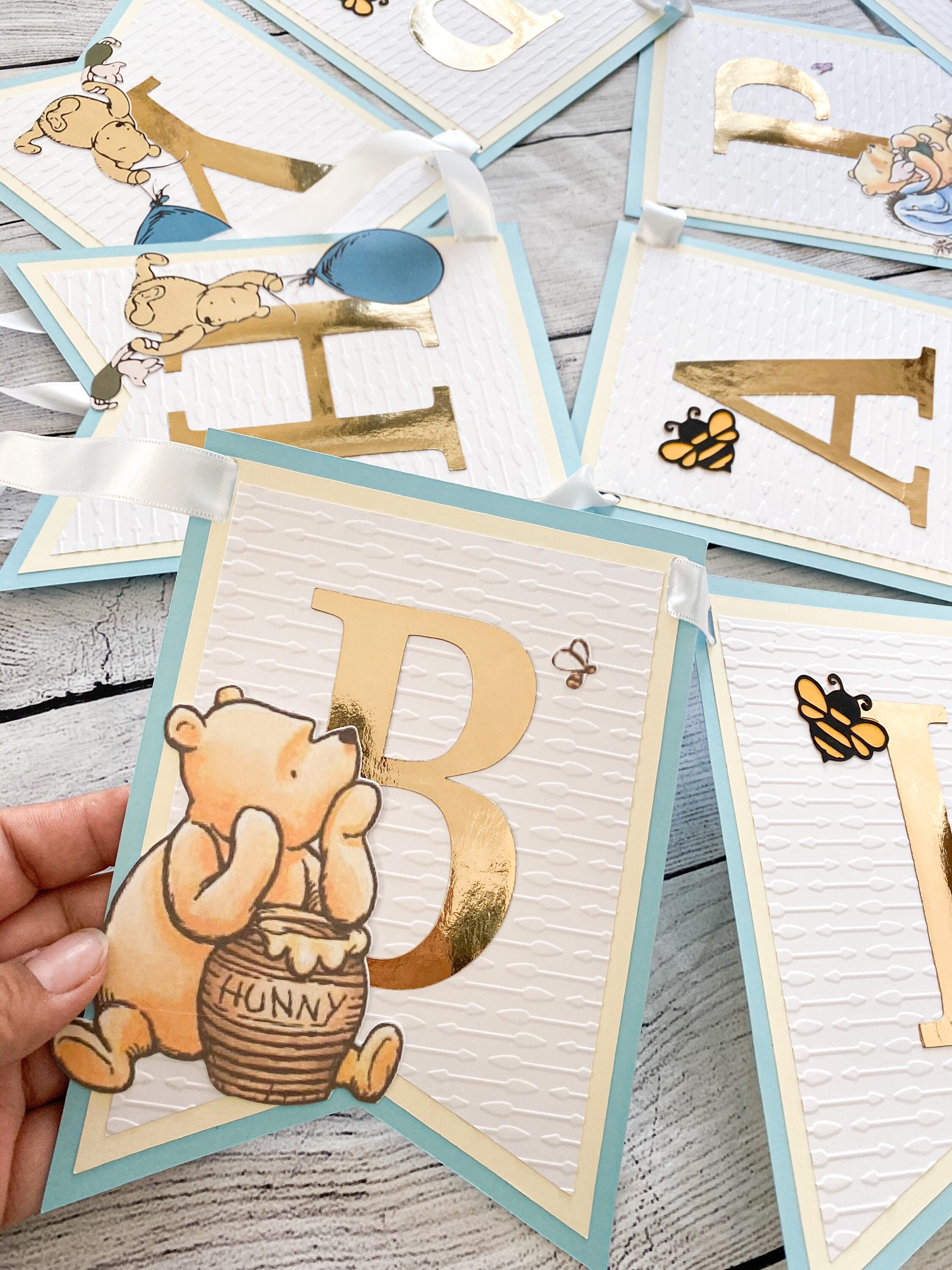 Winnie the Pooh Baby Shower Banner Winnie the Pooh Theme Etsy