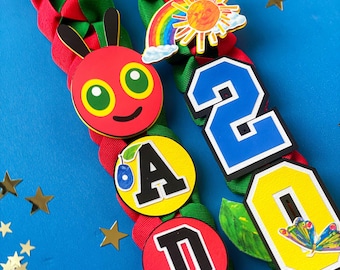 Caterpillar Storytime Graduation Lei | Kindergarten Graduation Lei | Graduation Gift | Graduation Ribbon Lei | Class of 2026
