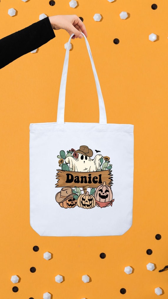 Halloween Monogram Tote Bag