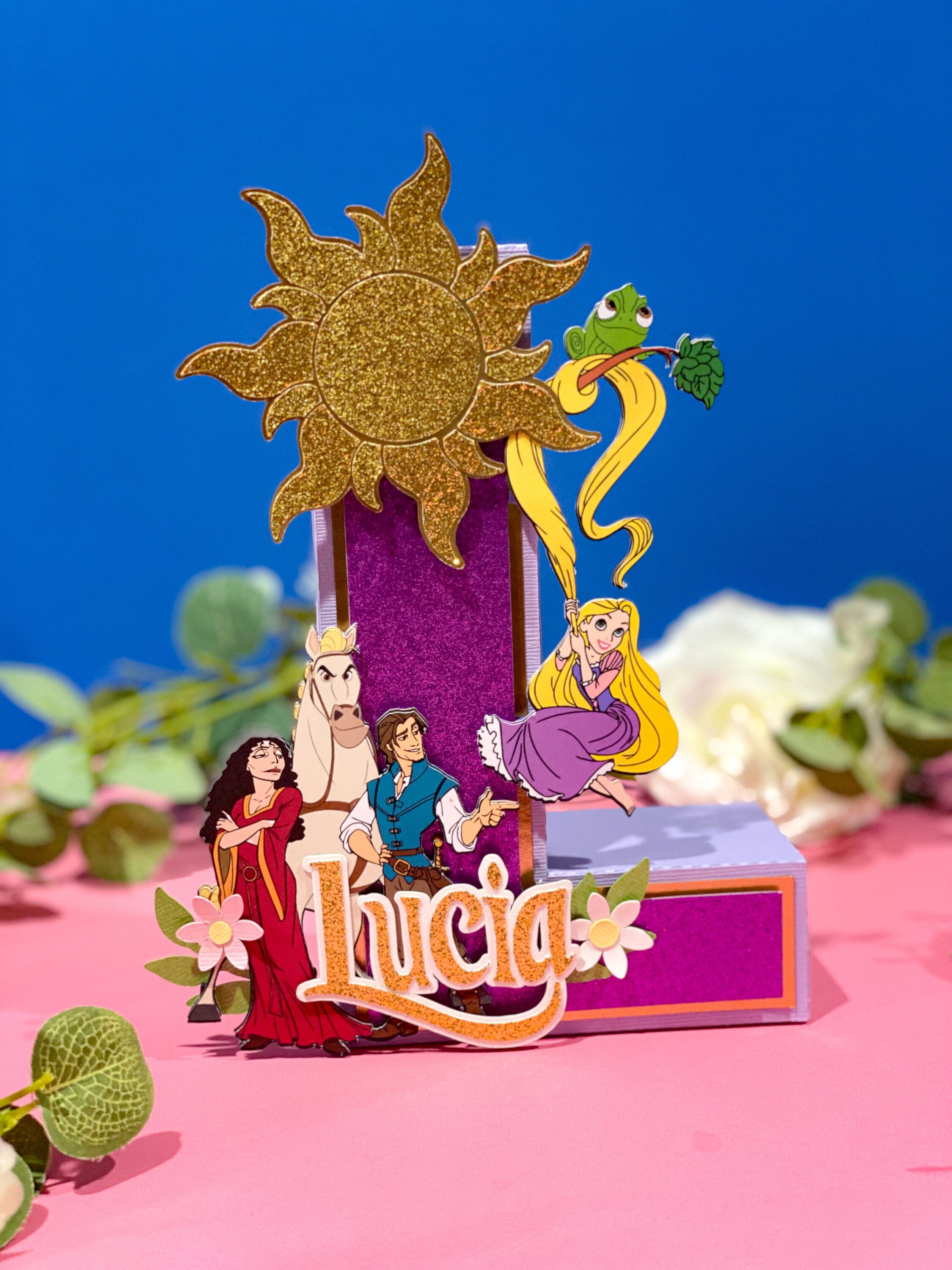 Tangled Numbers Rapunzel Flyn Rider Theme 3D Letters or Numbers | Rapunzel Tangled ...