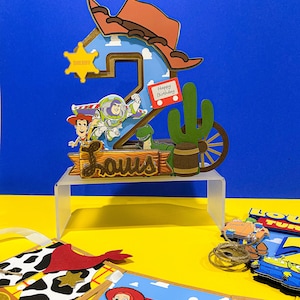 Toy Story 3D Letters or Numbers | Toy Story Party Theme | Woody Buzz Birthday | Nursery Room Decorations | Baby Shower Decor | Centerpieces