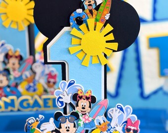 Large Mickey and Friends Pool Party Theme | Beach  Party Decorations | Summer Party | Pool Party Centerpieces