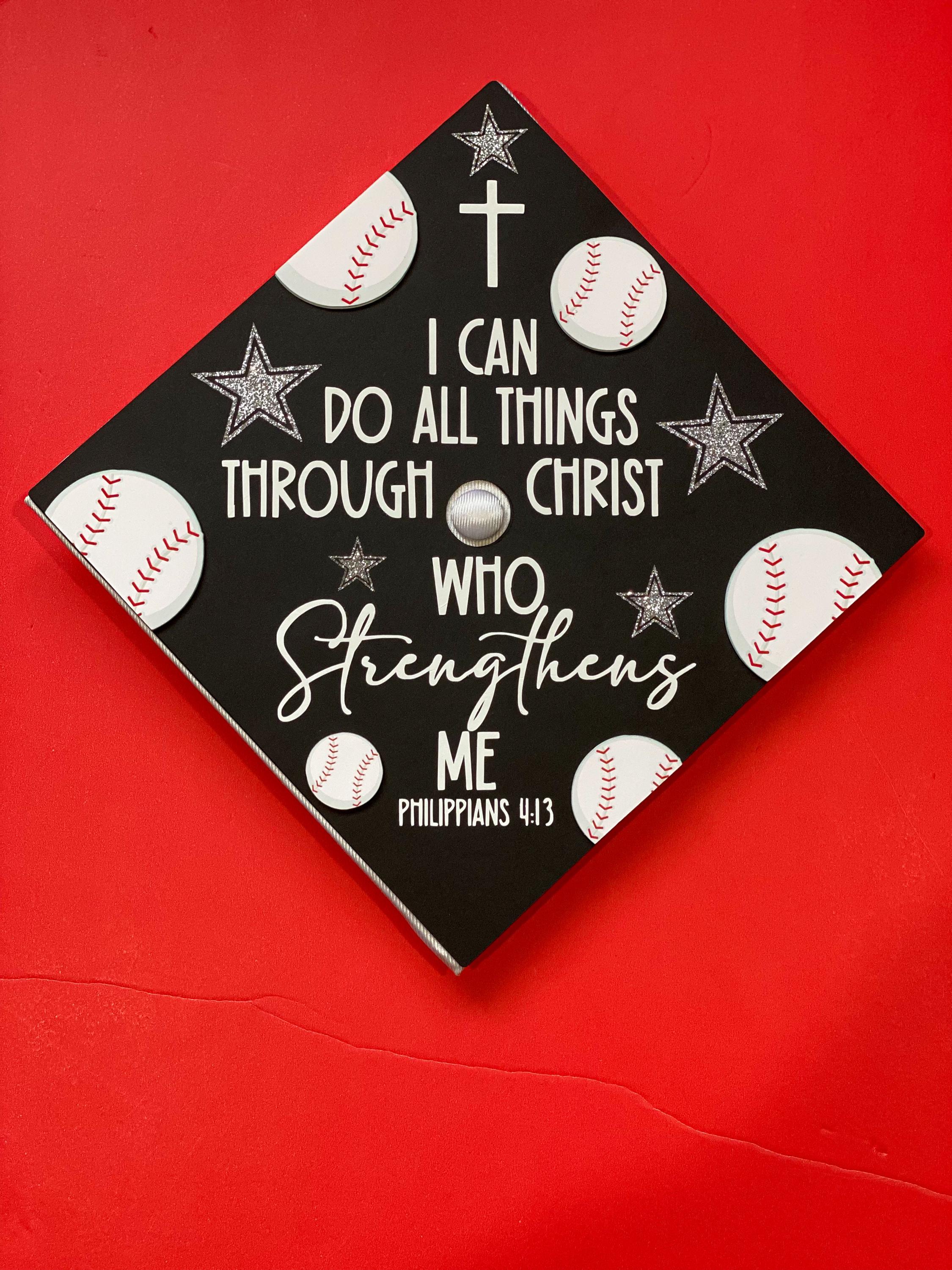 Christian Graduation Cap Topper | Religious Graduation | Graduation ...