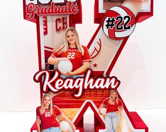 Personalized Graduation Letter With Photos | Senior Night Decor | Class of 2027 Graduation Gift | Volleyball Graduation Keepsake