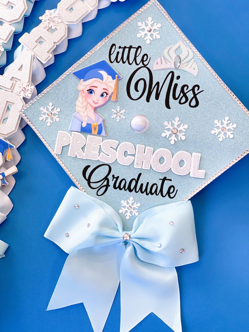 Frozen Graduation Cap Topper | Kindergarten Graduation Grad Topper ...
