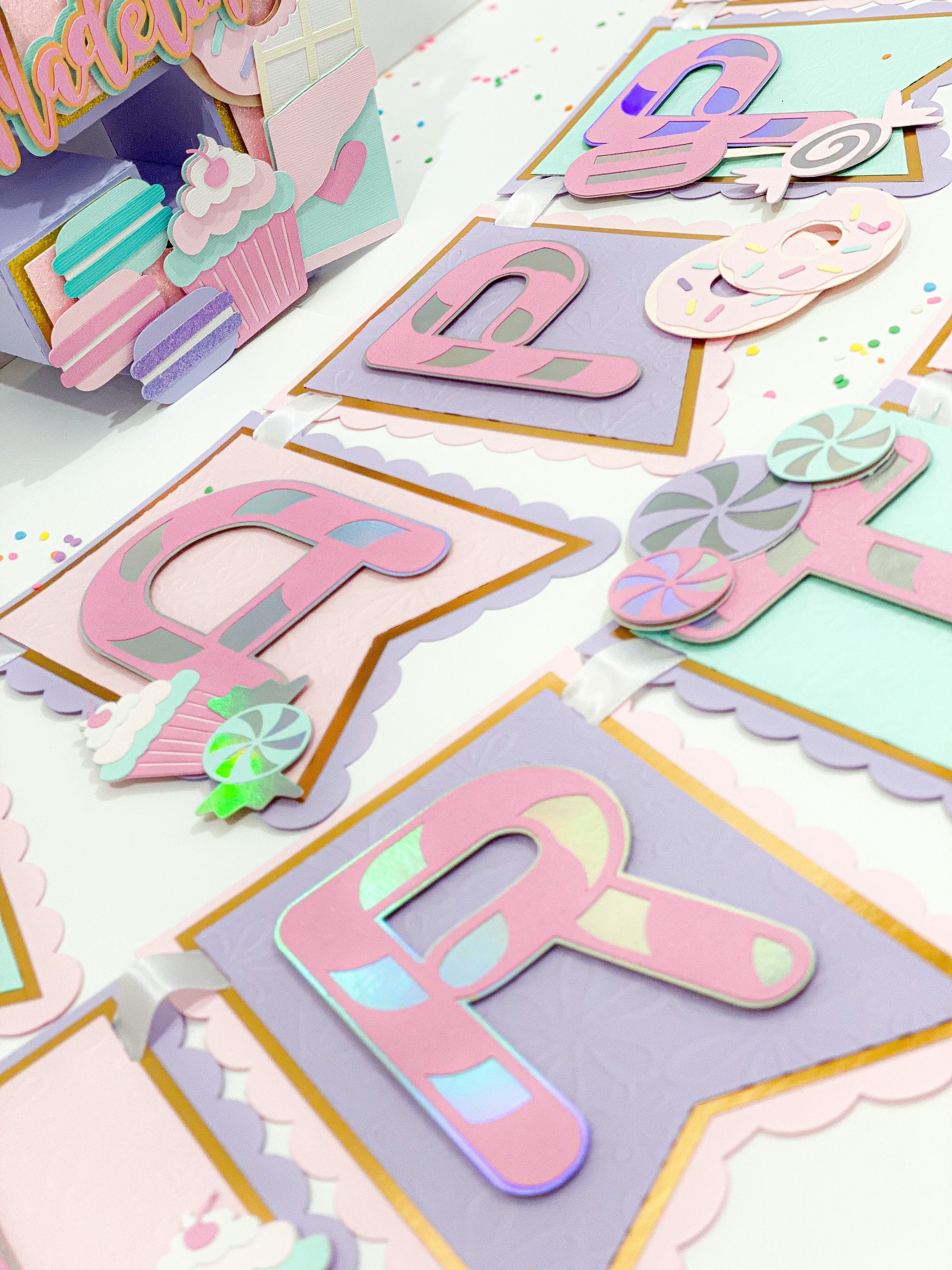 Candyland Birthday Banner