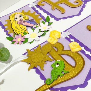 Rapunzel Banner | Disney Princesses Theme Party Decor | Princess Birthday Banner | Disney Tangled Princess Banner | Best Day Ever Garland |