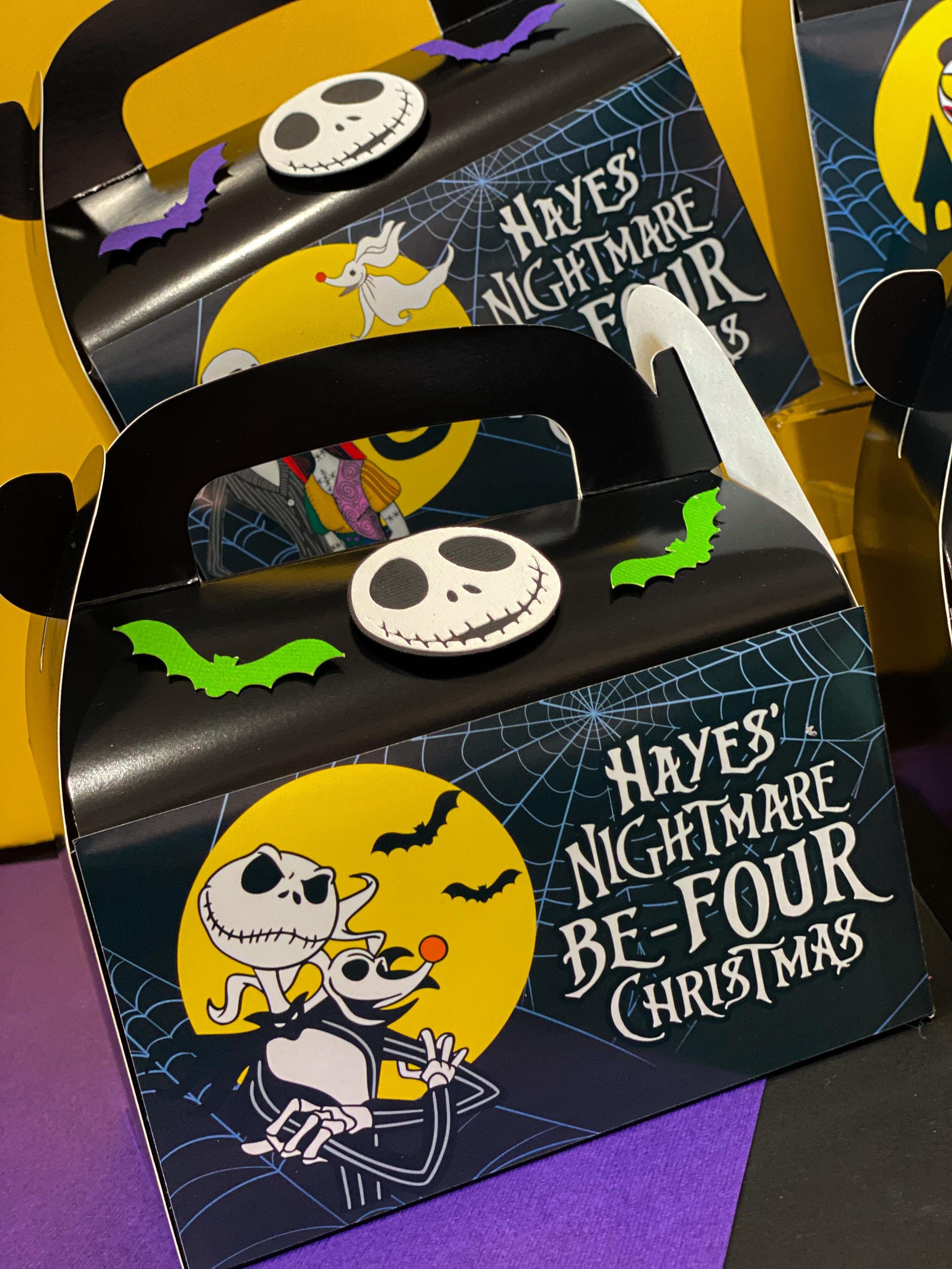 Nightmare Before Christmas Favor Boxes | Jack Sally Birthday Decor