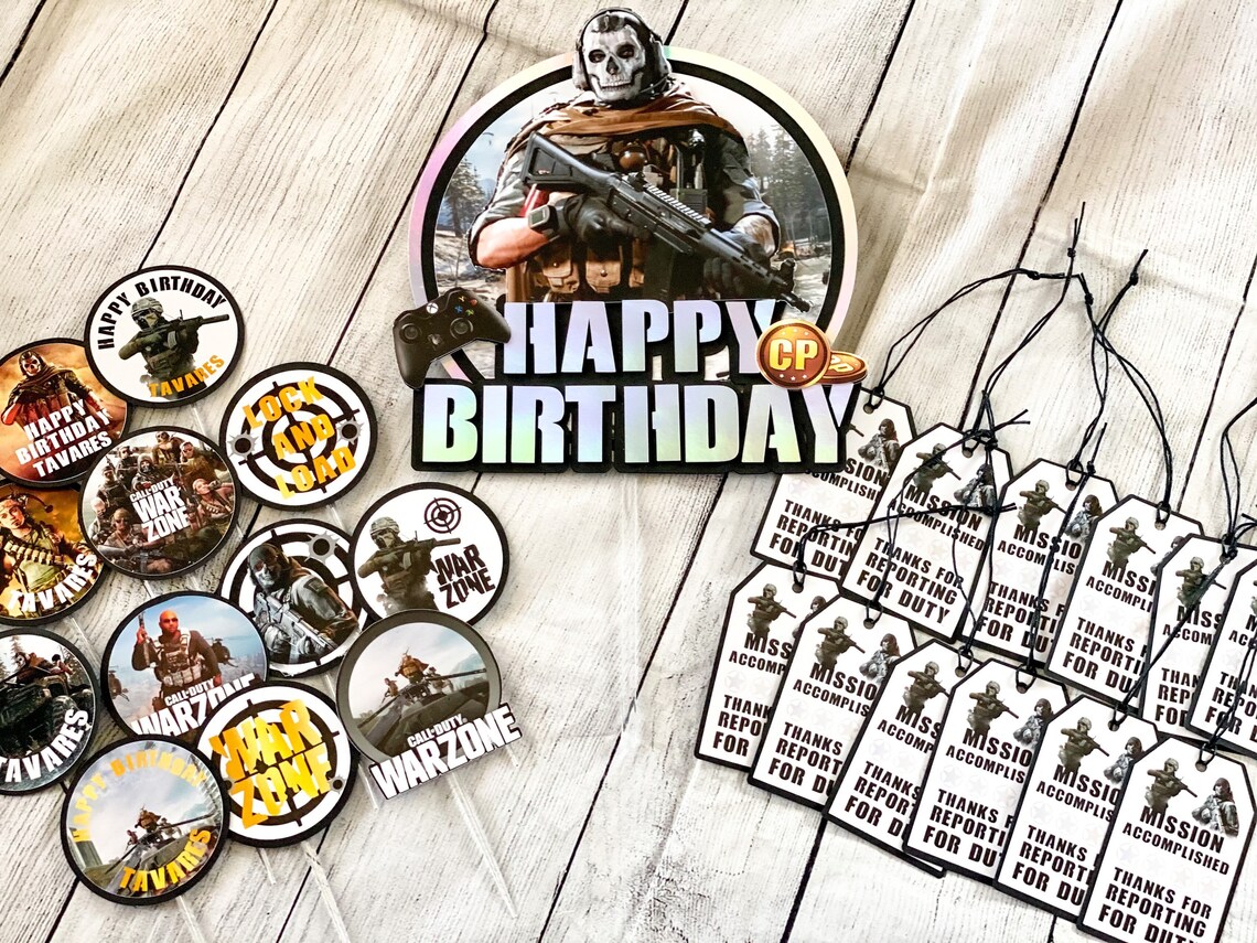Call of Duty Cake Topper / Topper de pastel personalizado / - Etsy México