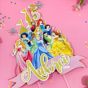 Princess Cake Topper | Princess Theme Party | Castle Princess Birthday | Disney  Princess Birthday Theme |