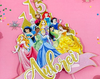 Princess Cake Topper Princess Theme Party Castle Princess - Etsy Princess Cake Topper Princess Theme Party Castle Princess - Etsy