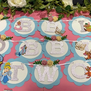 Bibbidi Bobbidi Boo Cinderella | Happy Birthday Banner | Cinderella ...