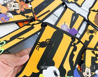 Halloween Disney Musse godisbanderoll | Musse snacksbanderoll | Halloweenbanderoll | Halloween heminredning | Disney Halloween födelsedagsbanderoll