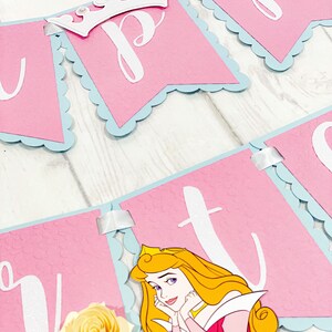 Happy Birthday Banner Disney Princesses Theme Party - Etsy