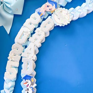 Bundle Frozen Graduation Cap Topper and Lei | Kindergarten Graduation ...