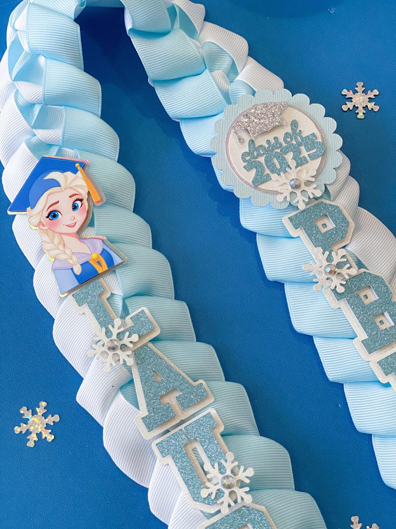 Frozen Graduation Lei | Kindergarten Graduation Lei | Disney Princess ...