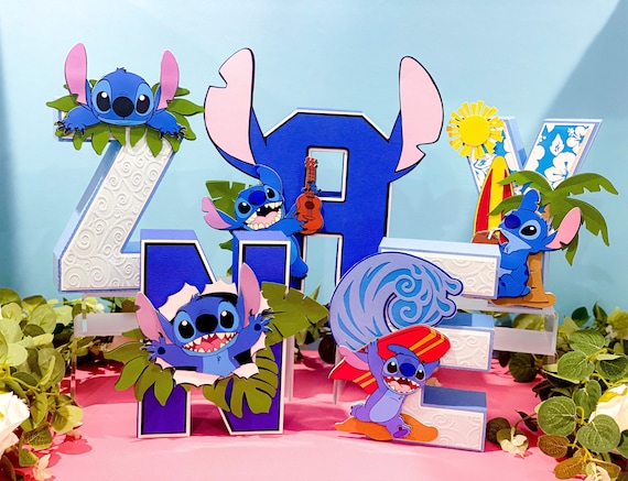 Room Decor Lilo And Stitch Nursery Theme Lilo And Stitch Theme 3D Letters  Lilo And Stitch Party Theme