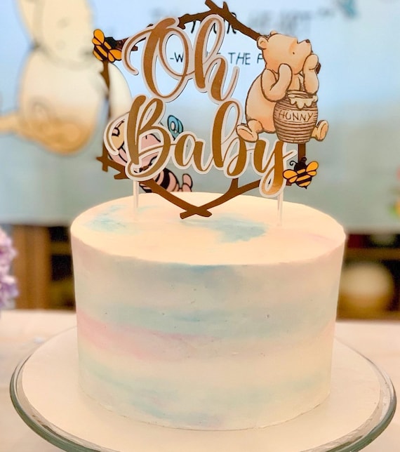 Winnie the Pooh Baby Shower Party Supply-Cake Toppers for sale