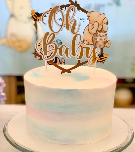 Hooped Winnie the Pooh Centerpieces  Baby bear baby shower, Disney baby  shower, Girl baby shower decorations