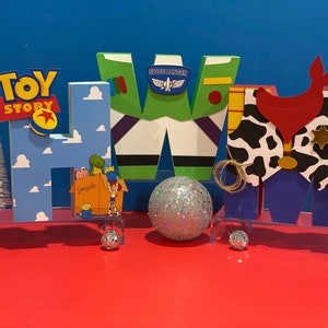 Toy Story Theme 3D Letters | Toy Story Party Theme | Woody & Buzz Birthday | Nursery Room Decorations | Baby Shower | Kids Wall Art Decor |