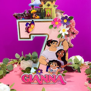 Large Encanto 3D Letters or Numbers with Name | Encanto Party Theme | Mirabel Isabella | Nursery Room Decorations | Baby Shower Centerpieces