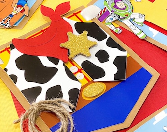Toy Story Geburtstagsbanner | Personalisierte Geburtstagsbanner | Toy Story Mottoparty | Party Dekoration | Holzig | Buzz