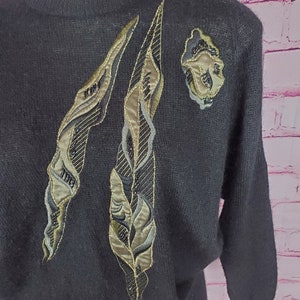 Vintage Escada Mohair Embellished Sweater image 6