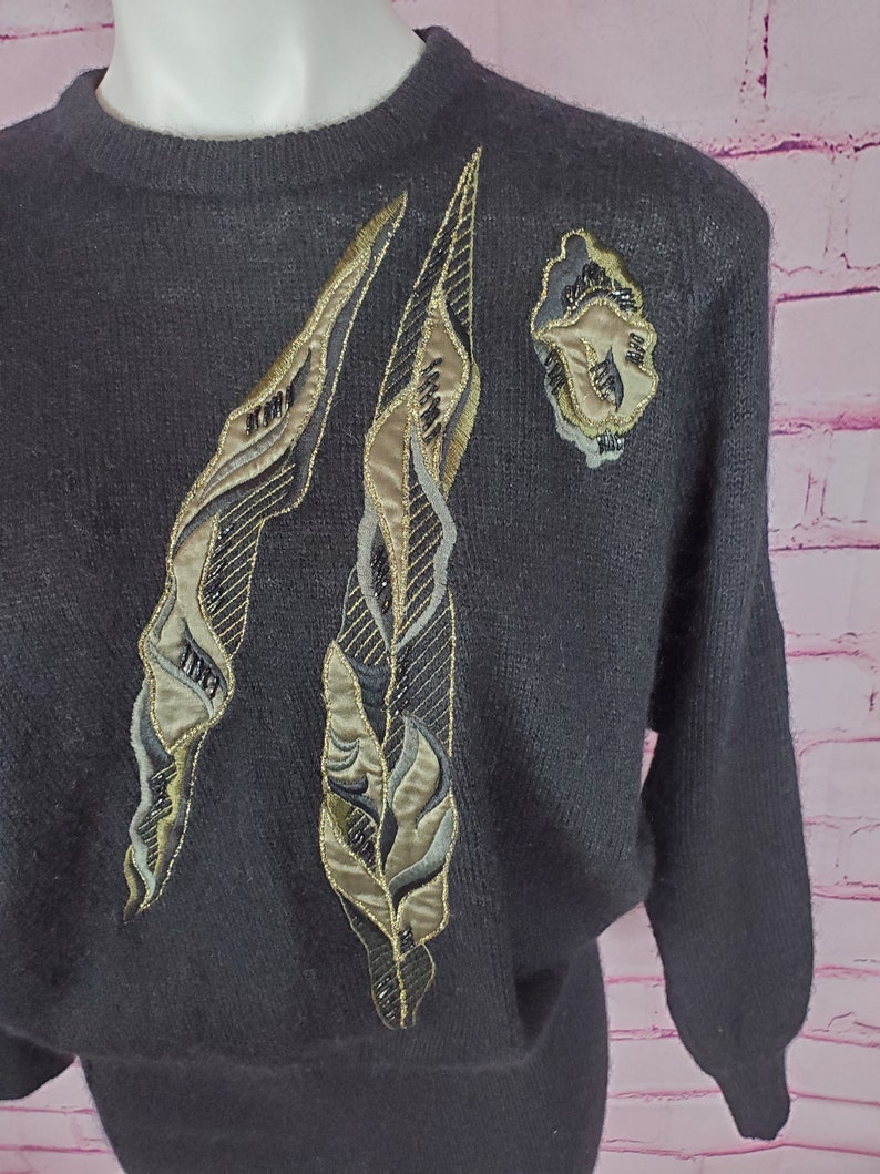 Vintage Escada Mohair Embellished Sweater image 6