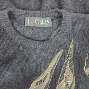 Vintage Escada Mohair Embellished Sweater image 3