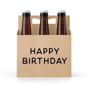 Happy Birthday 6-pack Holder