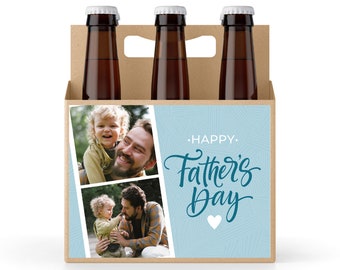 Thoughtful Father's Day Gift Idea For Beer Lover, Custom 6 Pack Holder, Beer Gift For Dad, Father's Day Gift For New Dad, 1st Father's Day