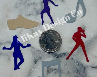 Jazz Dancer Confetti: Party & Scrapbooking Decor