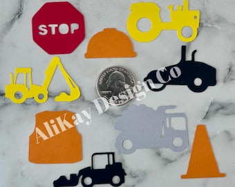 Construction Truck Confetti: Party & Scrapbooking Decor