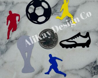 Soccer Confetti: Party & Scrapbooking Decor