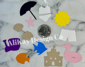 Beach Confetti: Party & Scrapbooking Decor