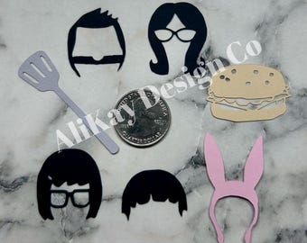 Burger Confetti: Party & Scrapbooking Deco