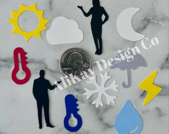 Weather Confetti: Party & Scrapbooking Decor