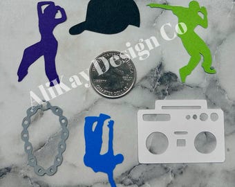 Hip Hop Dancer Confetti: Party & Scrapbooking Decor