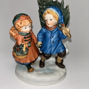 AVON Weihnachtserinnerungen Serie 1981 Porzellan Figur (Streichhölzer Sammelteller)