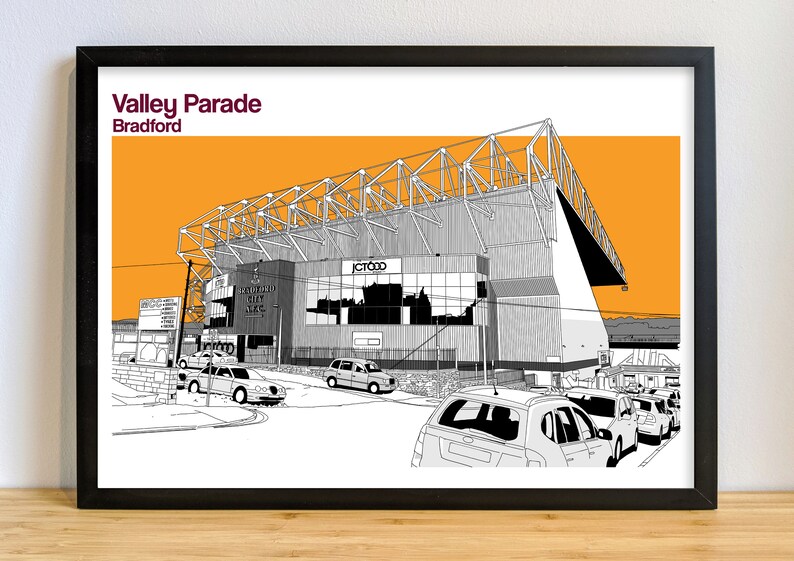 Bradford City Valley Parade Print picture poster