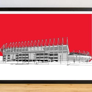 Sunderland, Football Stadium Art Print, Poster, Picture