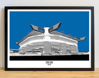 Inter, Milano San Siro Stadion Kunstdruck, Poster, Bild