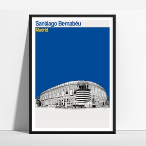 Real Madrid Santiago Bernabeu  Art Print, Poster, Picture