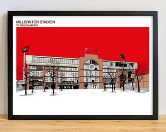 Impression d'art FC St Pauli du stade Millerntor, poster, photo, cadeau