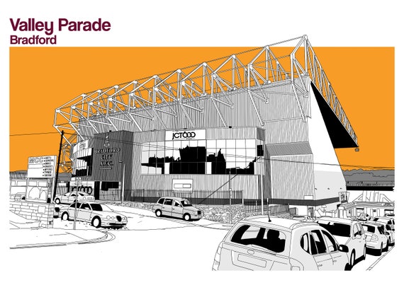Bradford City Valley Parade Print picture poster